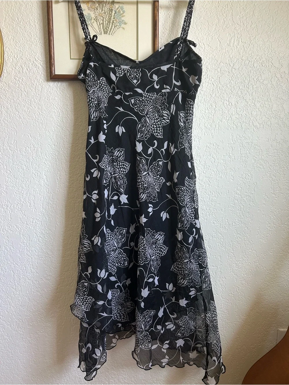 Y2K Black Floral Sundress - Picture 6 of 6